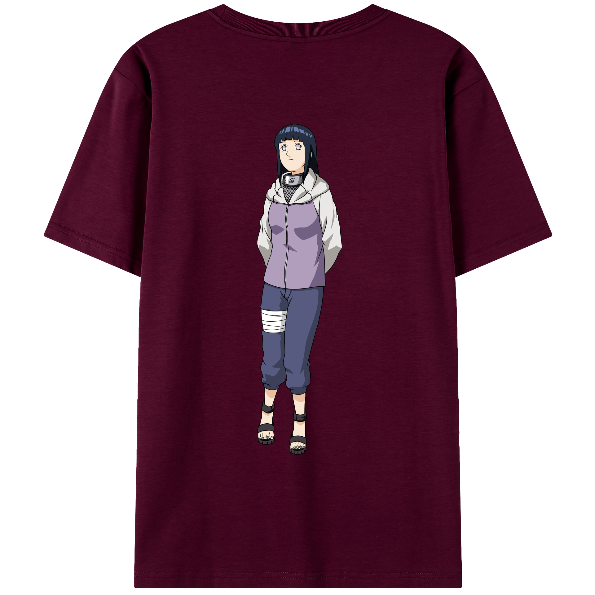 （画像用） NARUTO -ナルト- 日向ヒナタ Hyūga Hinata レディース半袖Tシャツ(バックプリント)